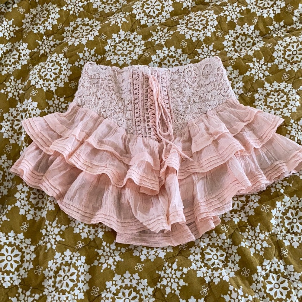 Free People High Waist Mini Skirt Size XS